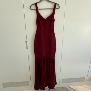 Hervé L. Leroux Burgundy Gown